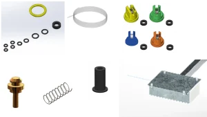 1 Year maintenance kit in-line Gel cabin ( 100 needle, 4x yellow o-ring, 4x graduated cilinder o-ring, 2x spring, 2x valve, 5 mt liquid tubes 6x4mm, 3 mt liquid tubes 9x6mm, 1x sensible lever tube )