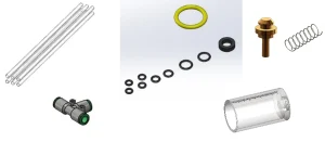 Kit recambios Cabina (juntas, muelle, cilindro graduado, tubos a las boquillas simples)
