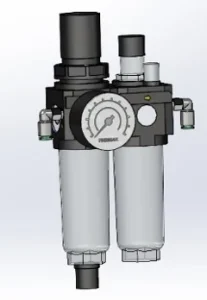 Regel- und Filtergruppe mit Manometer
